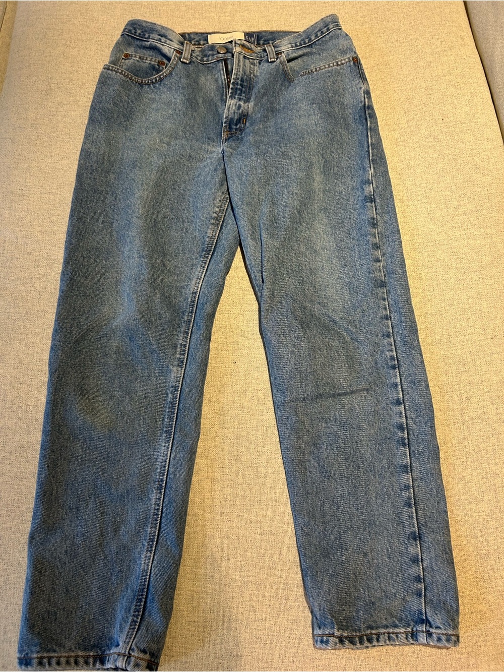 Gap Straight Leg Loose Blue Jeans sz 27